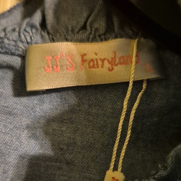 Blue Ruffled Long Sleeve Top - Picture 2 of 7